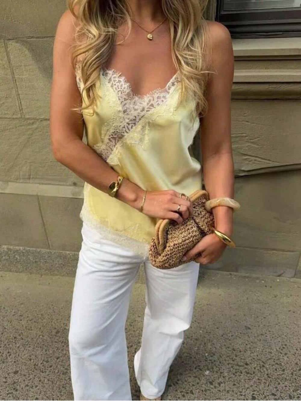 Zara viral satin lace tank - Picture 4 of 4